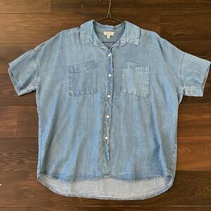 Splendid Oversized Button-Front Shirt